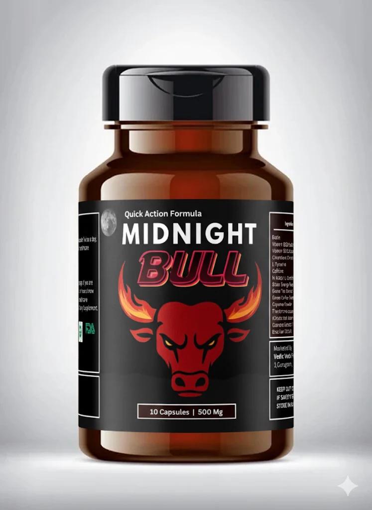 Midnight Bull Gold – Instant Flow Herbal Capsules (10 Capsules)